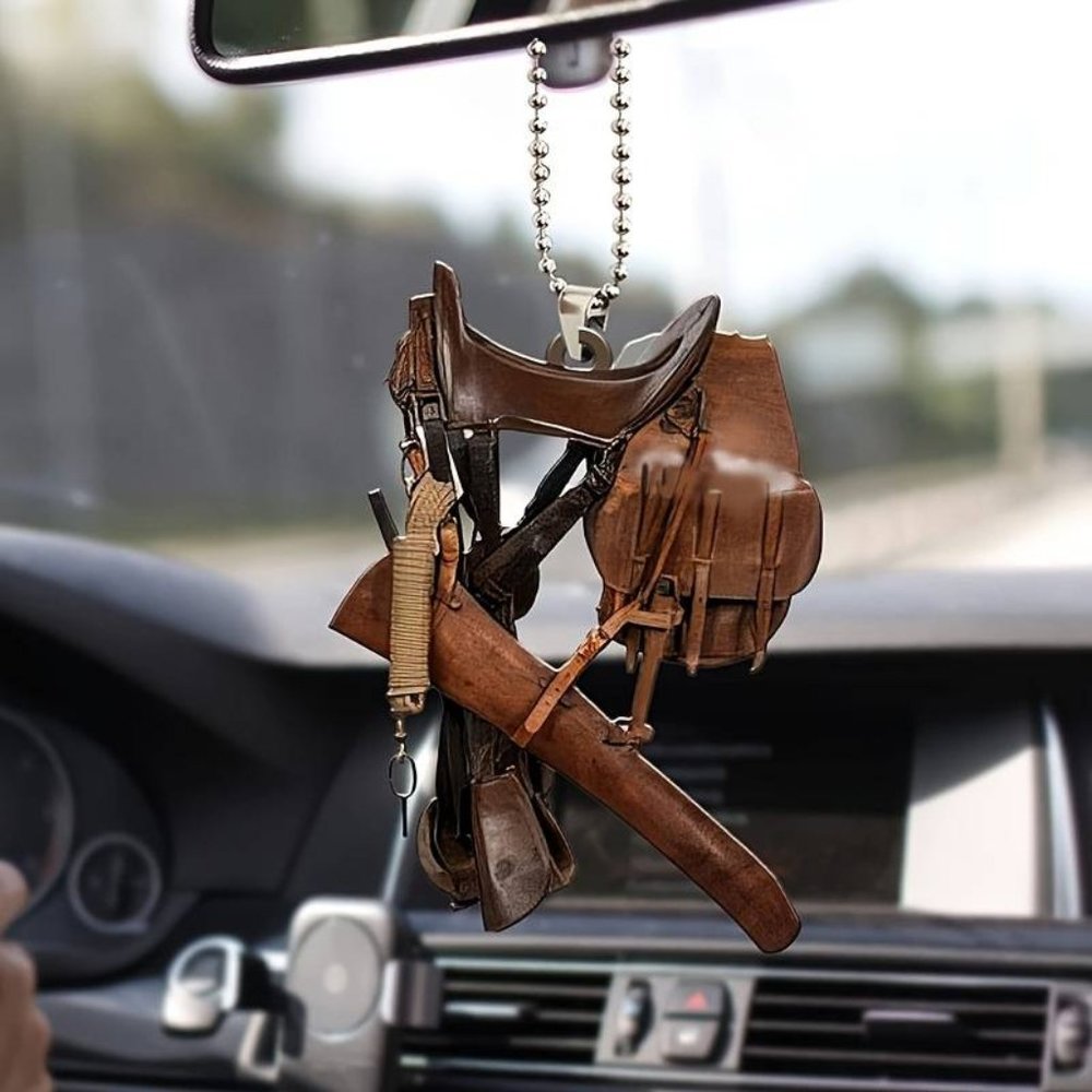 Cowboy 2D Gift Boho Acrylic Exquisite Saddle Pendant Wild West Rear Mirror Decal